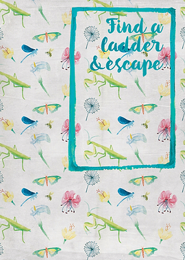 Find a ladder and escape from this world.