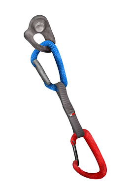 A carabiner hanging from