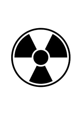 Radiation Warning Sign Round radiation warning sign on ...