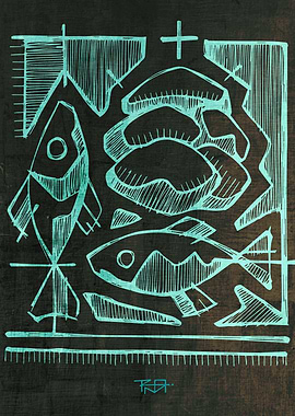 hand drawn illustration or drawing of the Eucharist rel ...