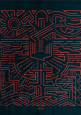 hand drawn illustration or drawing of the Holy Trinity