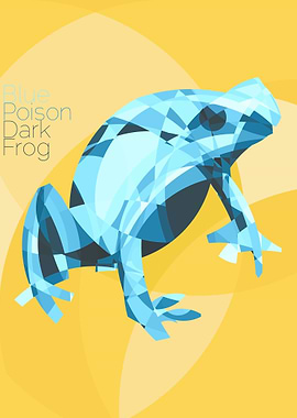 The blue poison dark frog or blue poison arrow frog or ...