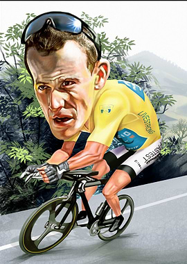 Lance Edward Armstrong Caricature