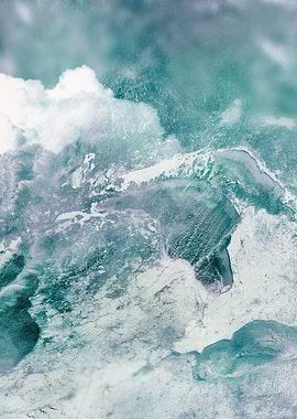 Abstract Winter Landscape