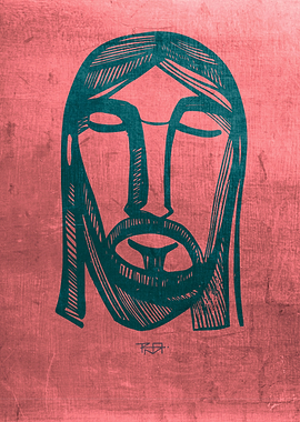 Hand drawn illustration or drawing of Jesus Christ face ...