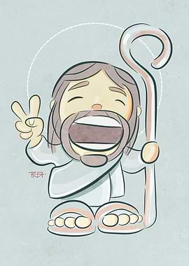 hand drawn illustration or drawing of Jesus Christ Good ...