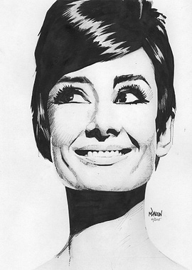 Audrey Hepburn. Created October 2015