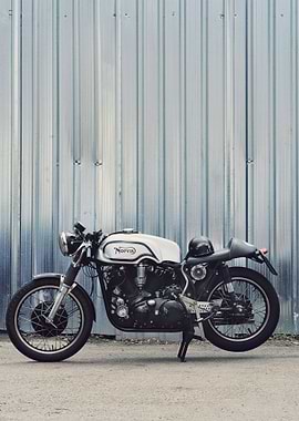 Vintage NORVIN cafe racer motorcycle