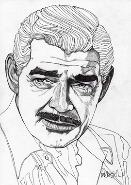 Clark Gable - The Original illustration is on A4 fine g ...
