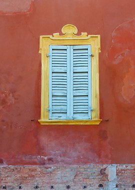 Closed window in Northern Italy