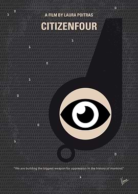 No598 My Citizenfour minimal movie poster A documentar ...