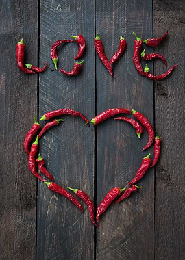 Chili pepper hot love