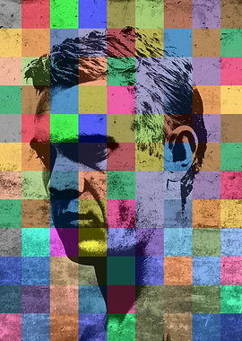 Steve McQueen Patchwork Portrait