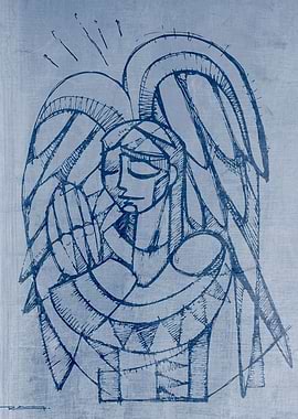 Illustration of a Guardian Angel