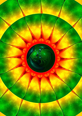 3D Kaleidoscope Mandala CB