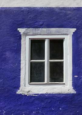 Blue and White Window