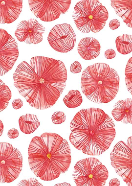 Poppies Watercolor Flowers