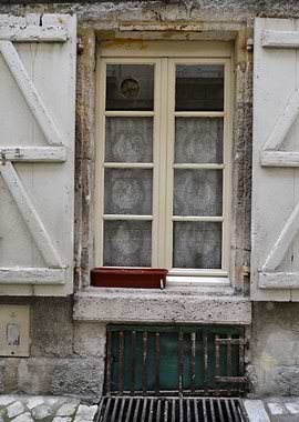 Architectural detail in a street. France.