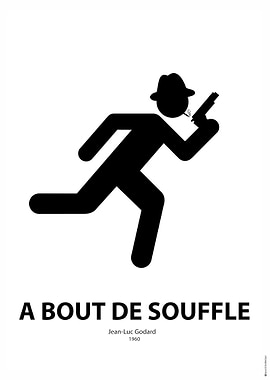 Poster of the movie 'A BOUT DE SOUFFLE'