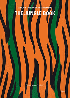 No601 My Jungle Book minimal movie poster Bagheera the ...