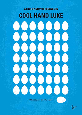 No616 My Cool Hand Luke minimal movie poster A man ref ...