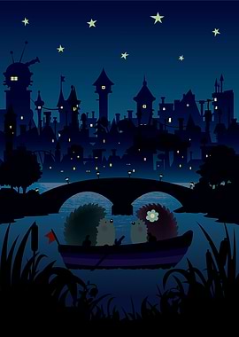 Hedgehogs in the night