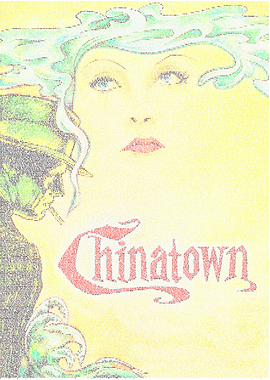 Chinatown. A typographic recreation of the Chinatown po ...