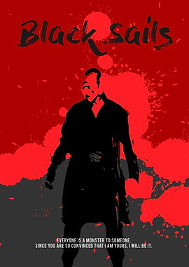 A minimalistic and bad-ass poster for the TV show 'Blac ...