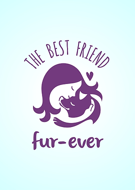 Furever is negative space illustration of human relatio ...