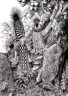 'The Forgotten' Ink on paper. The forgotten gods of dea ...