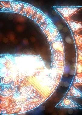 Intricate gas trail ignited