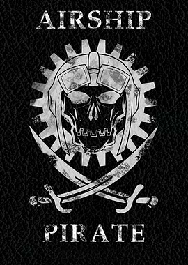 Airship Pirate Jolly Roger