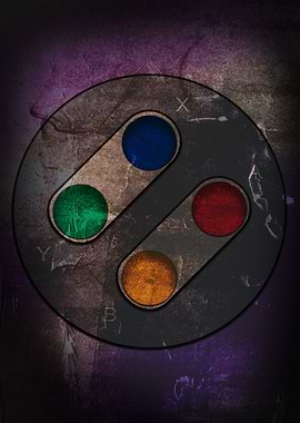 Snes controller artwork