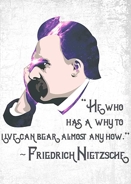 An illustration of the late great Friedrich Nietzsche w ...