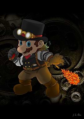 Mario, in his first steampunk adventure.