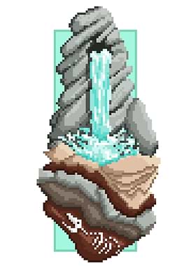 Pixel Waterfall