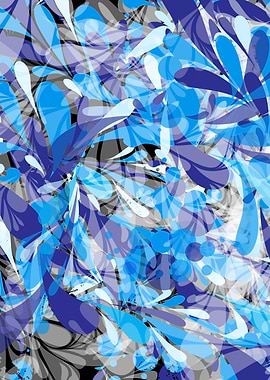 Abstract floral by Amir Faysal