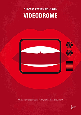 No626 My Videodrome minimal movie poster A sleazy cabl ...