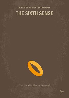 No638 My The Sixth Sense minimal movie poster A boy wh ...