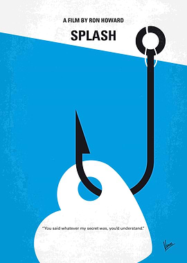 No625 My Splash minimal movie poster A young man is re ...