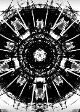 Black and White symmetrical.