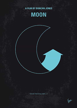 No053 My Moon 2009 minimal movie poster Astronaut Sam ...