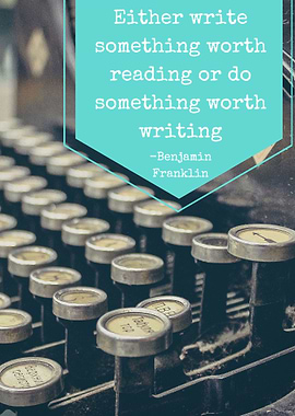 Digital typography Art. Quote by Benjamin Franklin