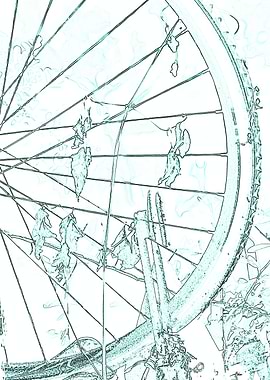 abstract bicycle