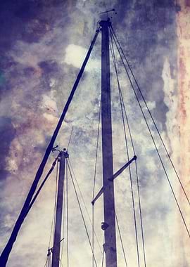 lowered sails in the winter