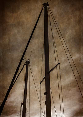 lowered sails in the winter
