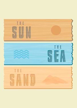 Summer holidays: the sun, the sea and the sand.