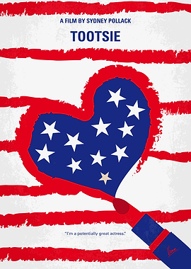 No646 My Tootsie minimal movie poster Michael Dorsey, ...