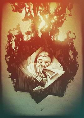 Old digital painting remas