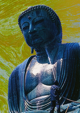Washing the Great Buda in Kamakura